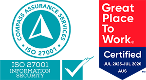 ISO27001 Certified. Great Place To Work Certified.